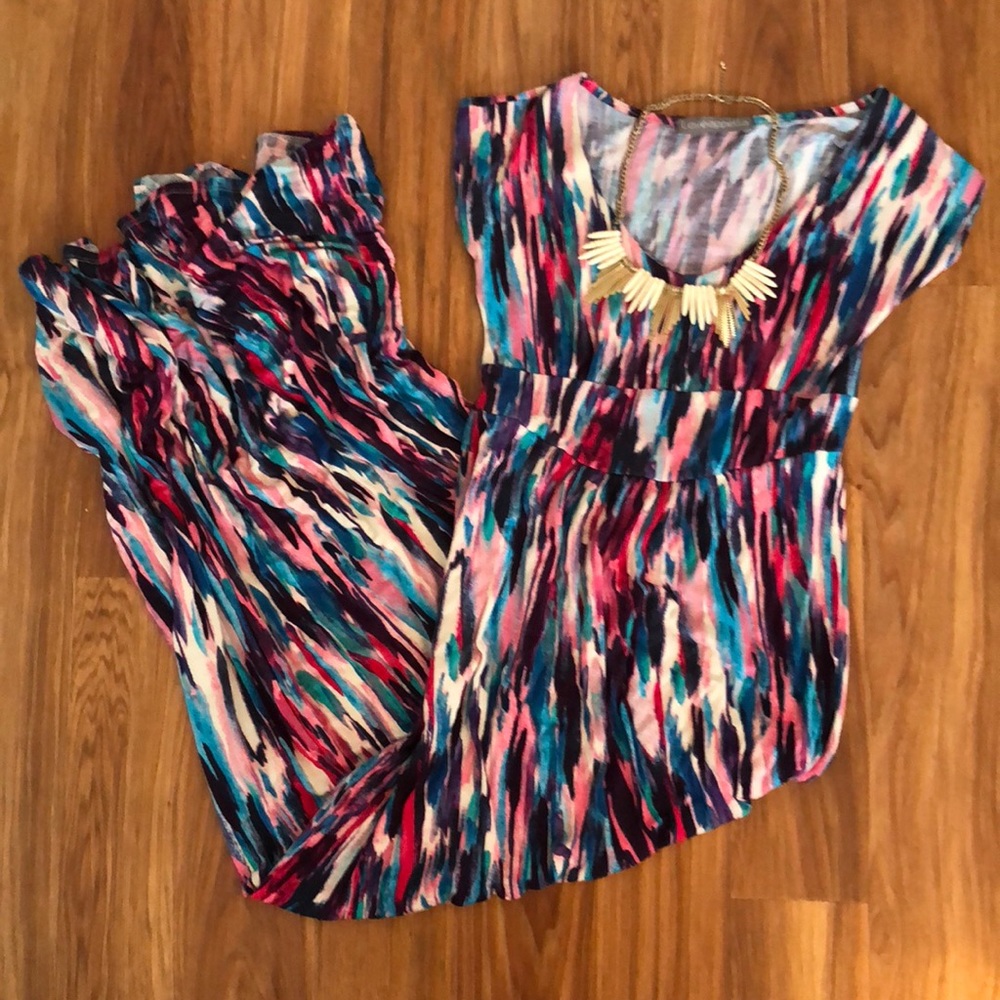 Cap Sleeve Maxi Dress